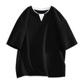 Faux Layered Short Sleeve T-Shirt