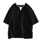 Faux Layered Short Sleeve T-Shirt