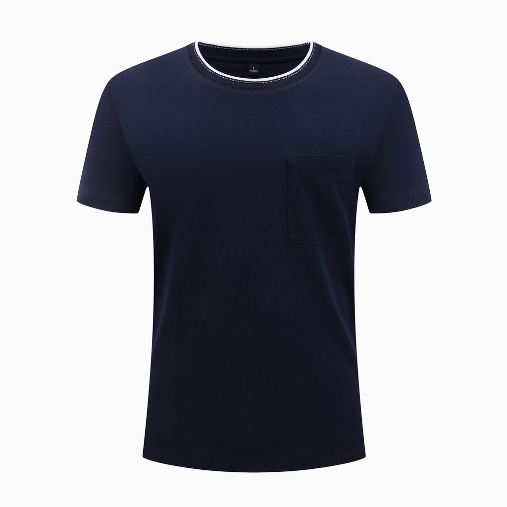 Round Neck Pocket Short Sleeve T-Shirt