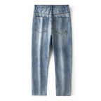 Straight Leg Denim Pants 2