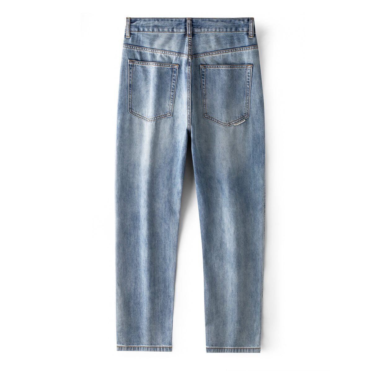 Straight Leg Denim Pants 2