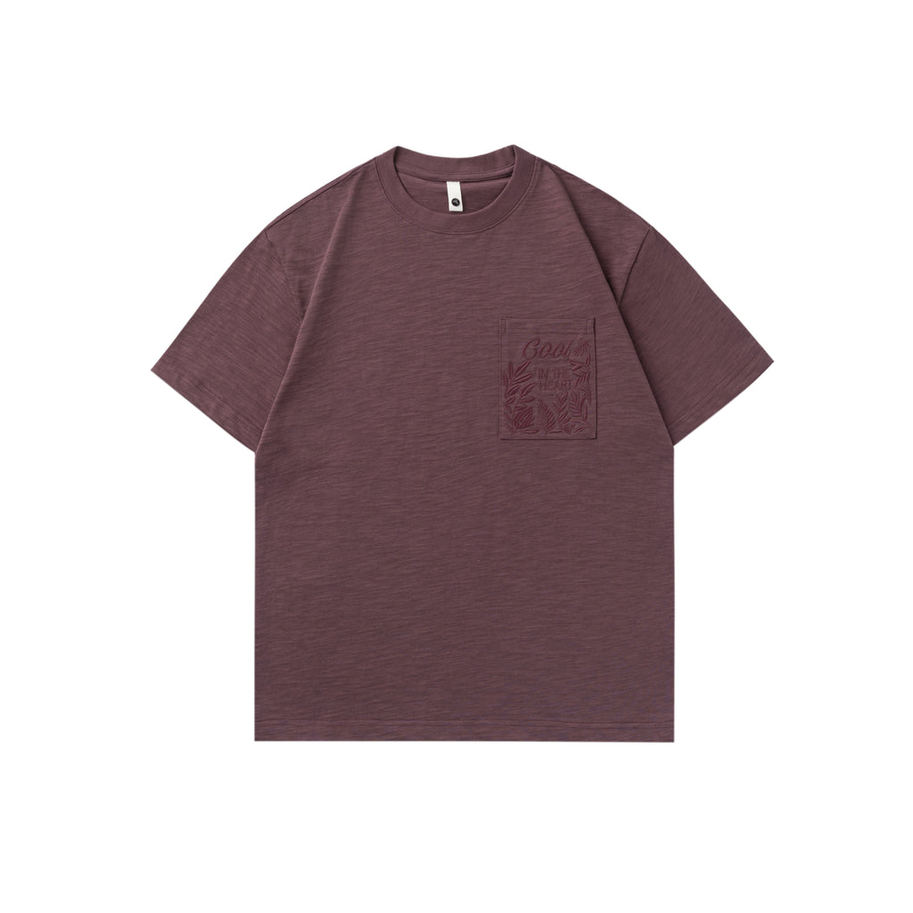 Round Neck Pocket Short Sleeve T-Shirt 2