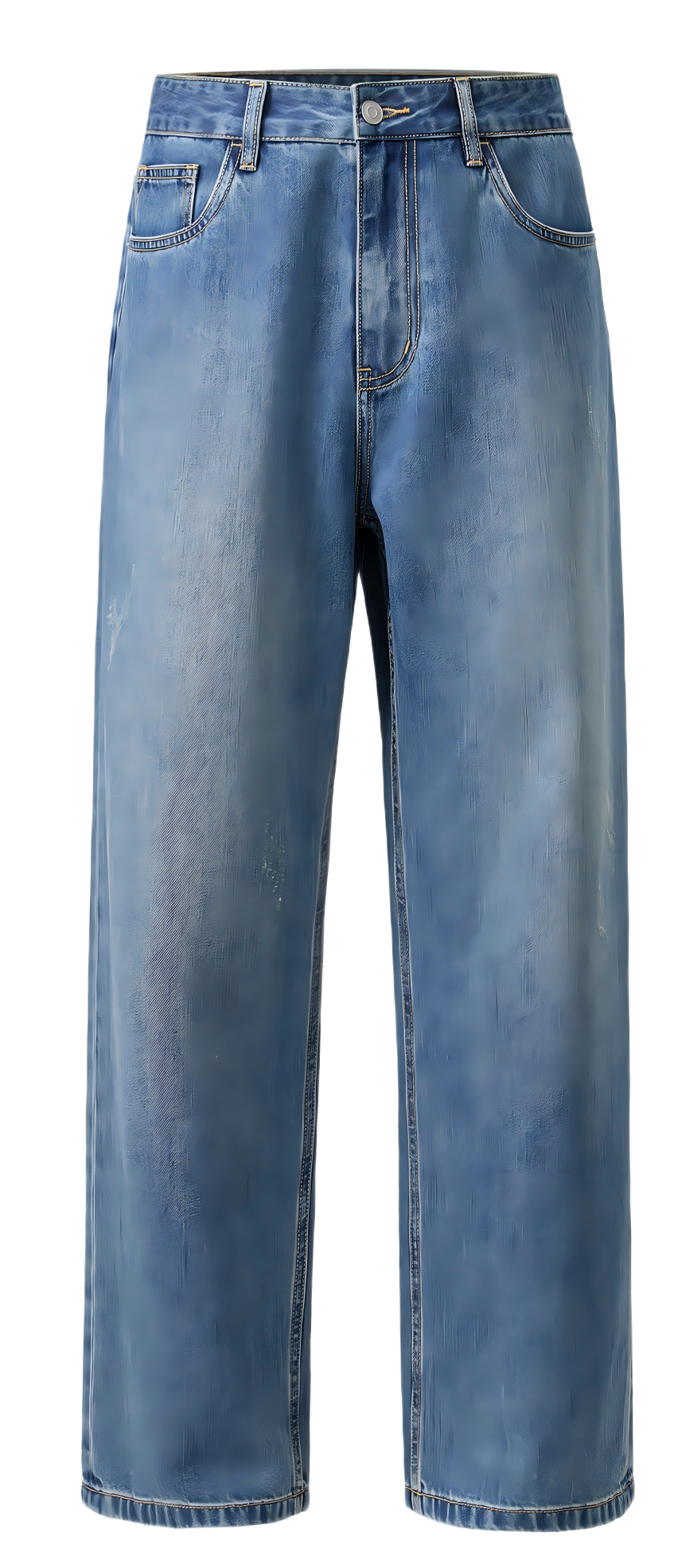 Straight Leg Denim Pants