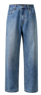 Straight Leg Denim Pants