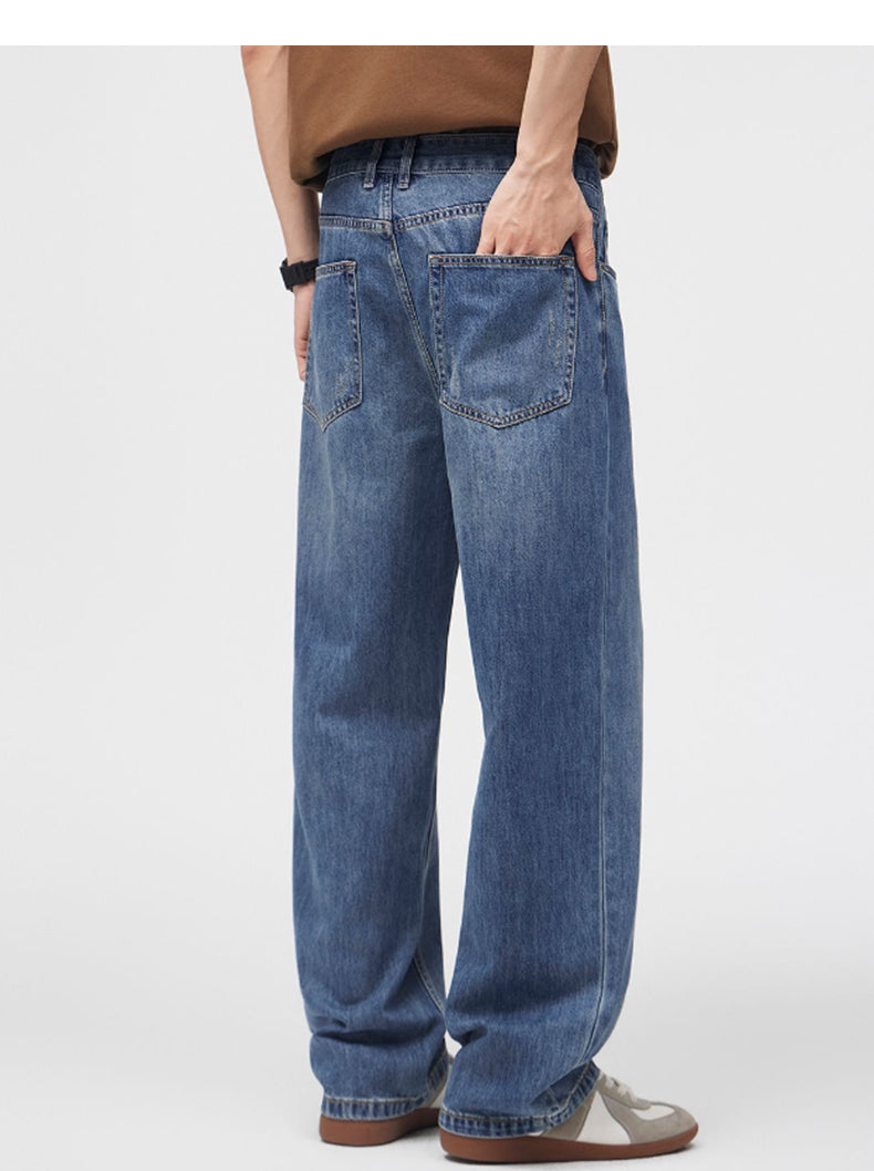 Straight Leg Denim Pants
