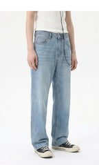 Straight Leg Denim Pants 2